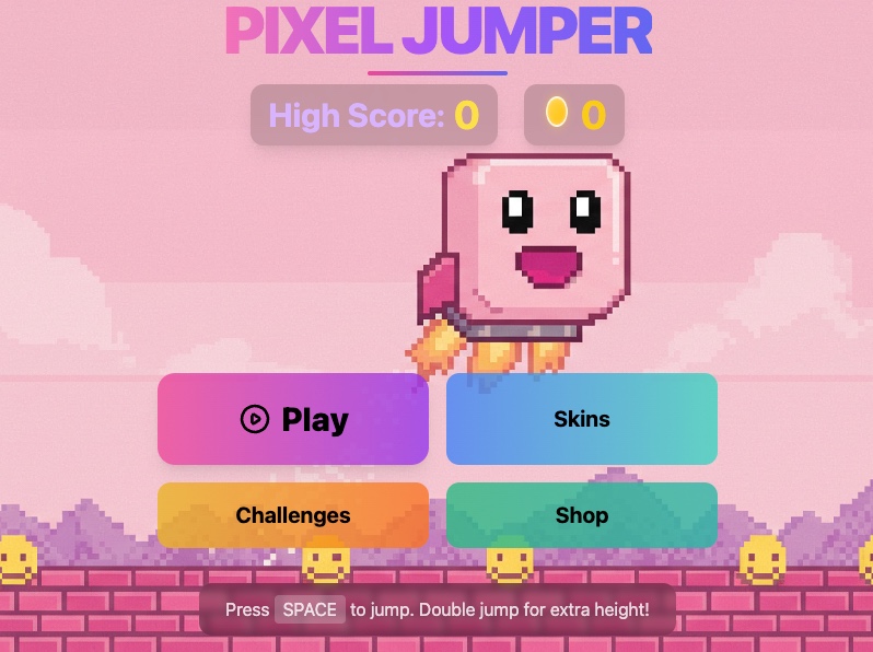 Pixel Jumper - Retro-Inspired Web Game